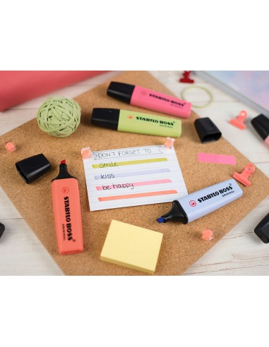 Rotulador stabilo boss pastel...