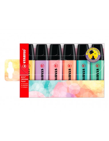 Rotulador stabilo boss pastel...