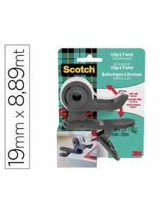 Portarrollo scotch clip &...