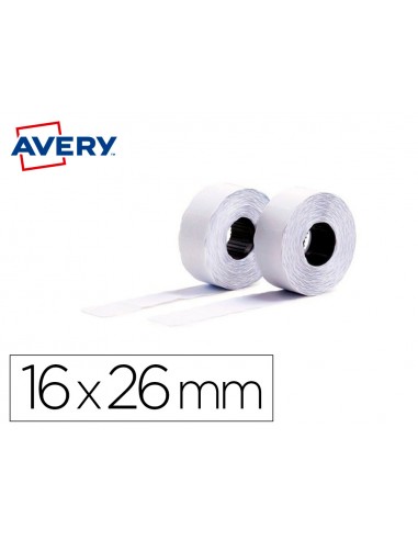 Etiqueta avery ondulada blanca...