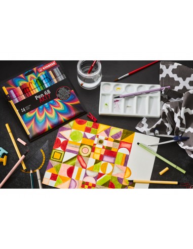 Rotulador stabilo acuarelable pen 68...