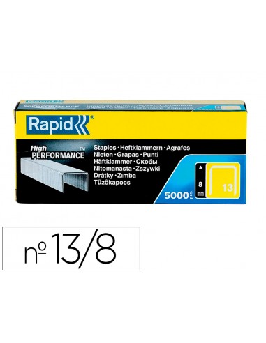 Grapas rapid 13/8 mm galvanizada caja...