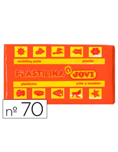 Plastilina jovi 70 naranja unidad...