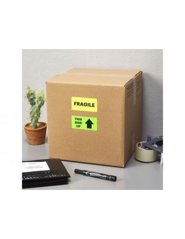 Etiqueta adhesiva tico naranja...