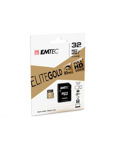 Memoria sd micro emtec class 10 gold...