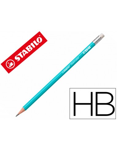 Lapices de grafito con goma stabilo...