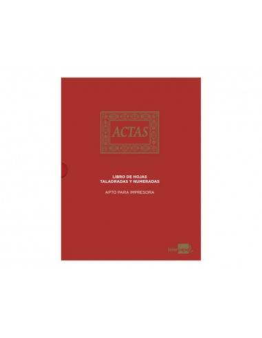 Libro liderpapel din a4 actas 15...