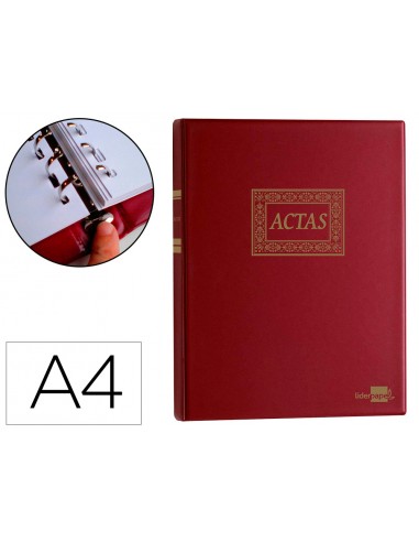 Libro liderpapel din a4 actas 15...