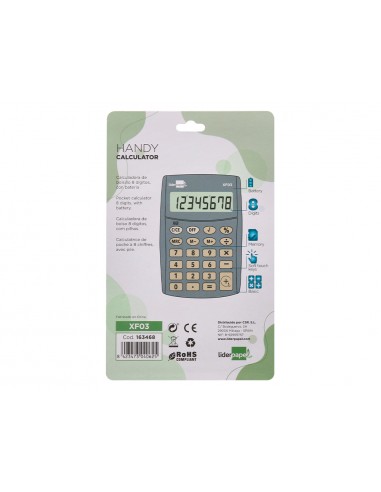 Calculadora liderpapel bolsillo xf03...