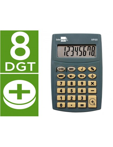 Calculadora liderpapel bolsillo xf03...