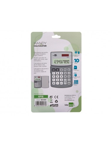 Calculadora liderpapel bolsillo xf15...