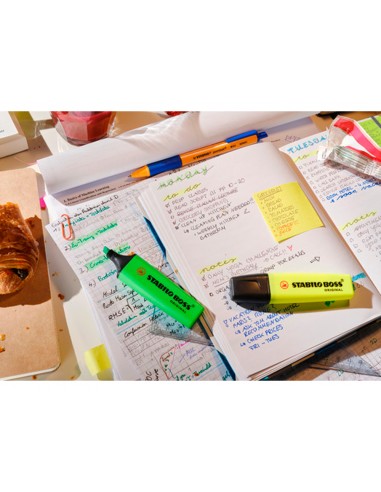 Rotulador stabilo boss fluorescente...