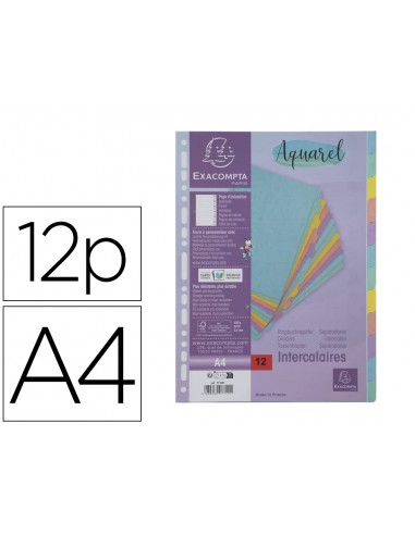 Separador exacompta aquarel cartulina...