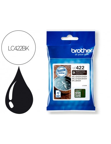 Ink-jet brother lc-422bk negro...