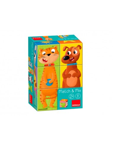 Puzle goula cubos de carton apilables...