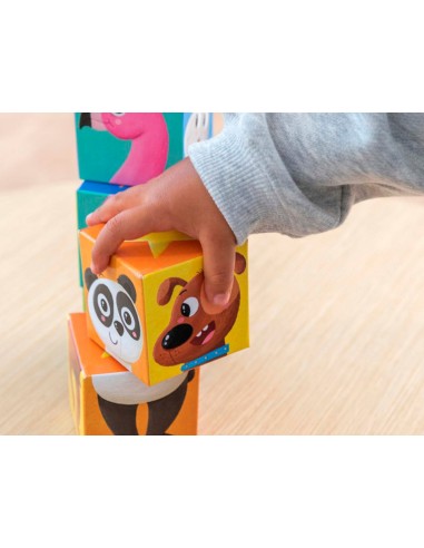 Puzle goula cubos de carton apilables...