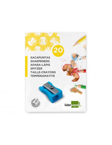 Sacapuntas liderpapel metalico cuña 1...