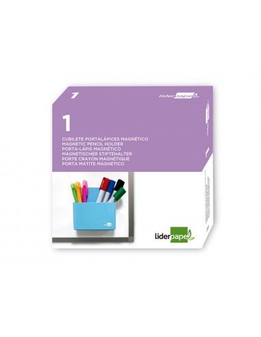 Cubilete portalapices liderpapel azul...