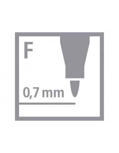 Rotulador stabilo fluorescente fino...