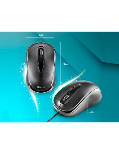 Raton ngs easy delta optico con cable...