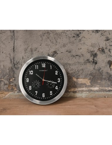 Reloj q-connect de pared metalico...