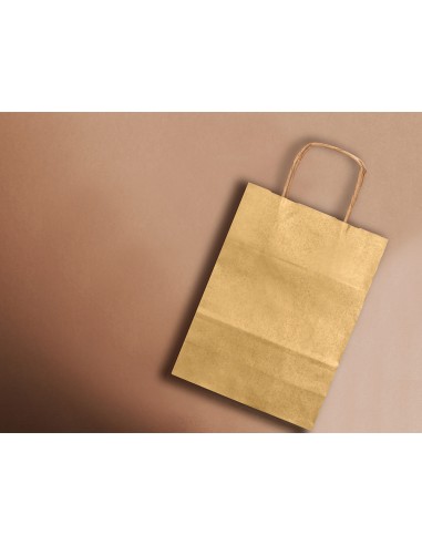 Bolsa papel q-connect kraft oro l con...