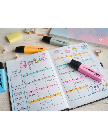 Rotulador stabilo boss fluorescente...