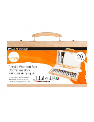 Maletin de pinturas acrilicas daler...