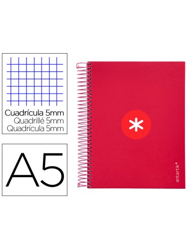 Cuaderno espiral a5 micro antartik...