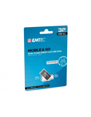 Memoria emtec usb 3.2 dual mobile &...