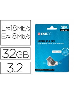 Memoria emtec usb 3.2 dual...