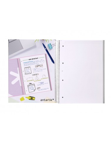 Cuaderno espiral a4 micro antartik...