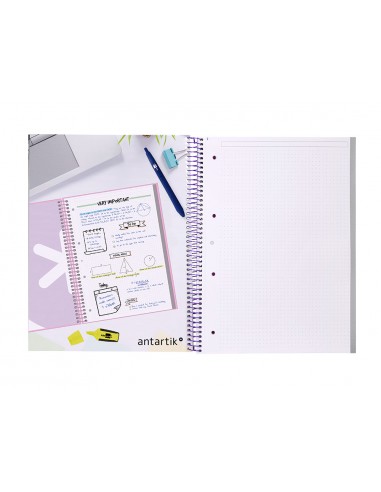 Cuaderno espiral a4 micro antartik...