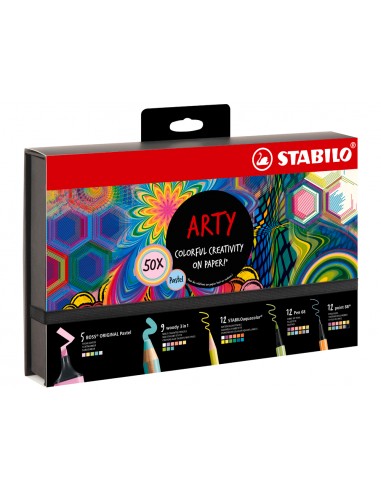 Set stabilo creativo arty line pastel...
