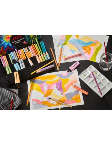 Set stabilo creativo arty line pastel...