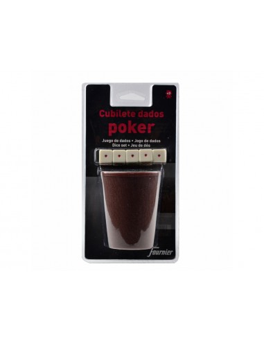 Dados poker forunier con cubilete en...