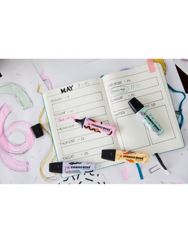 Rotulador stabilo boss fluorescente...