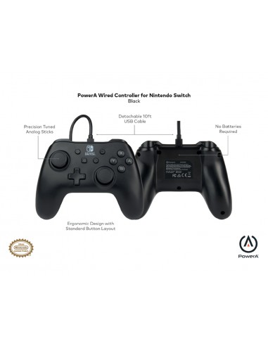 Mando power a con cable para nintendo...