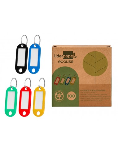 Llavero portaetiquetas liderpapel...