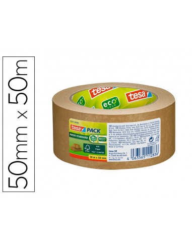Cinta adhesiva tesa eco papel color...