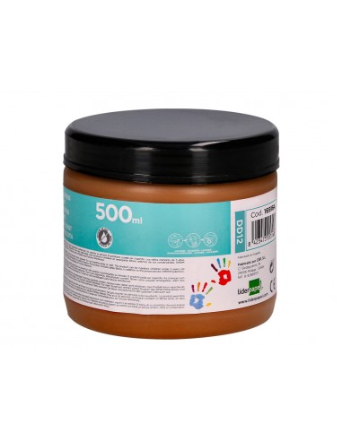 Pintura dedos liderpapel marron...