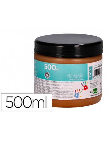 Pintura dedos liderpapel marron...