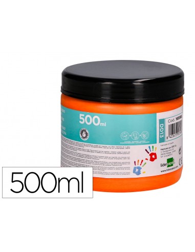 Pintura dedos liderpapel naranja...