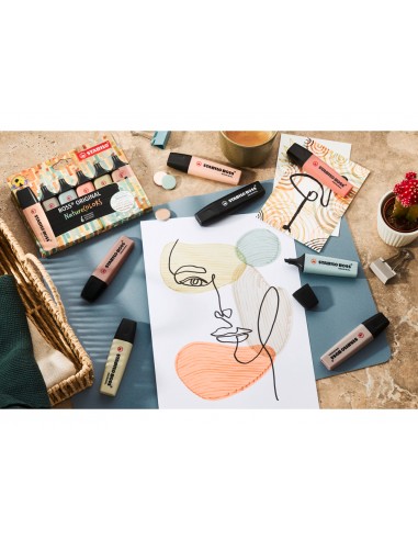 Rotulador stabilo boss pastel...