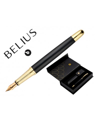 Pluma y estuche cuero belius passion...