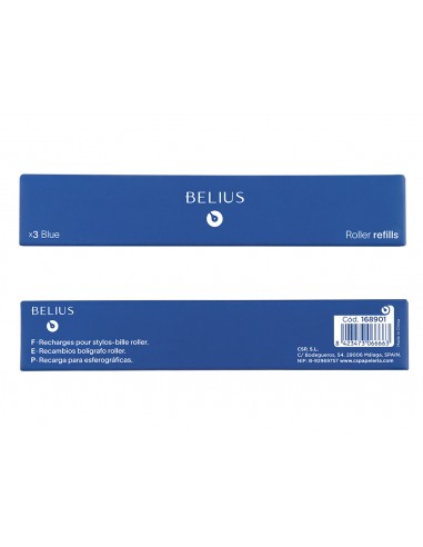 Recambio roller belius azul 0,7 mm...