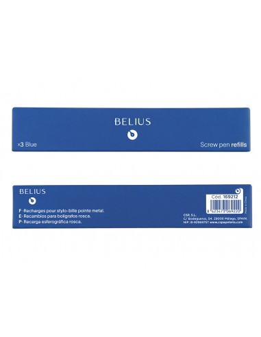 Recambio boligrafo belius con rosca...