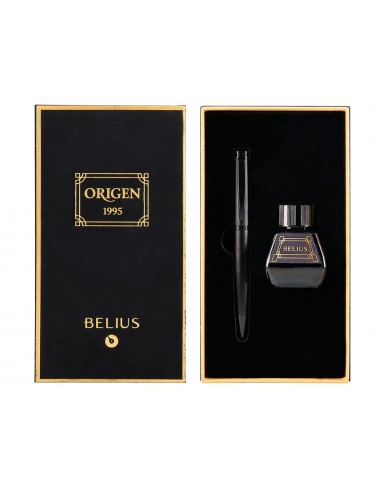 Pluma y frasco de tinta belius origen...