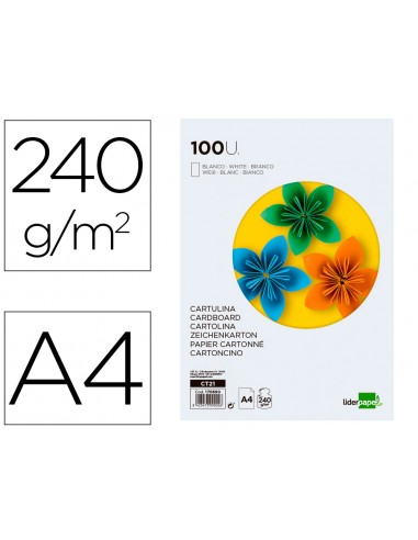 Cartulina liderpapel a4 240g/m2...