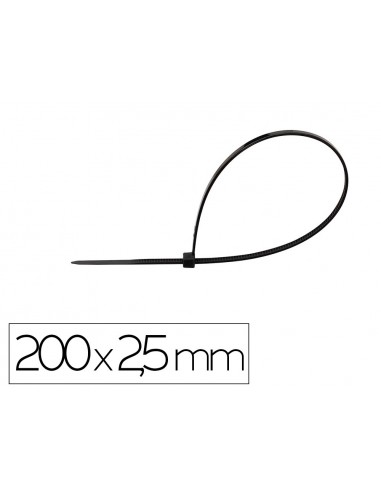 Brida q-connect color negro 200x2,5...